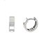 Pendientes plata rodio aros brillo
